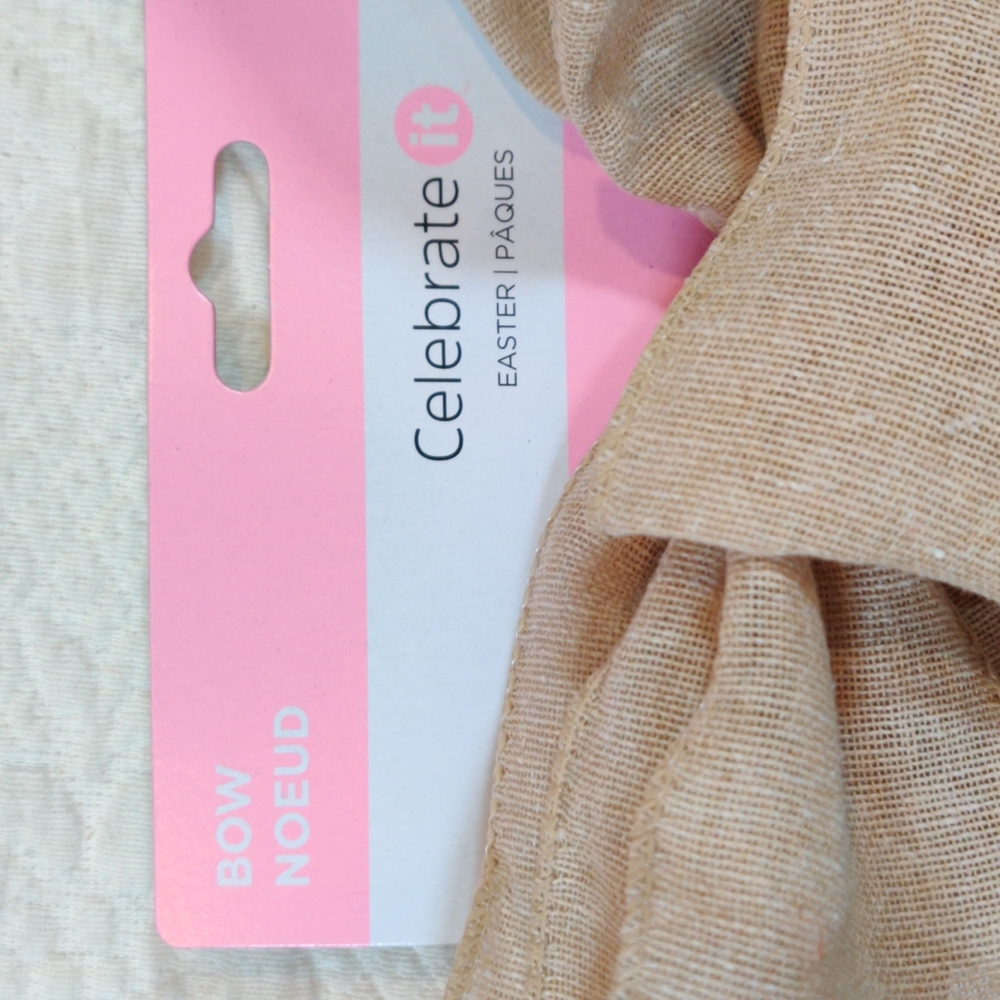 Celebrate It Easter Natural Burlap Bows - Picture 6 of 9